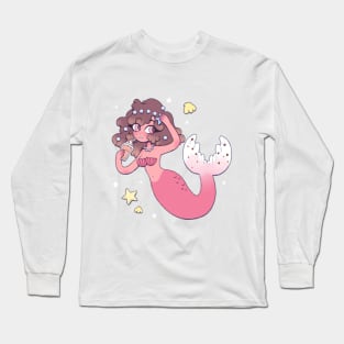 Coffee Mermaid Long Sleeve T-Shirt